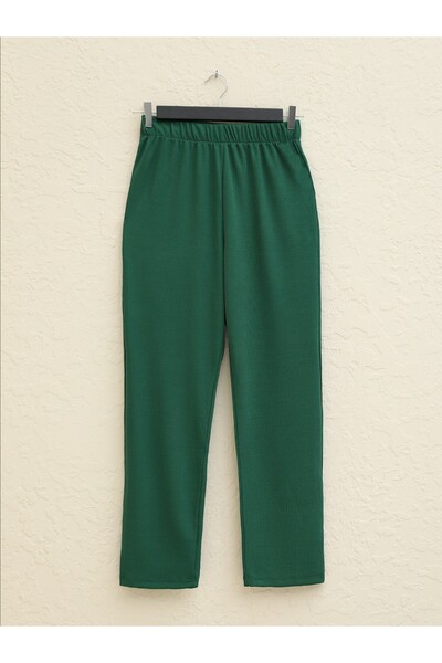 Modamorfo Emerald Ribbed Set - Crew Neck and Slit