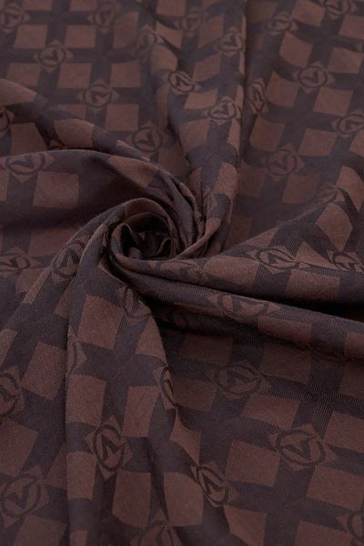 Valentino Orlandi Alia Jacquard Shawl-3 - Brown
