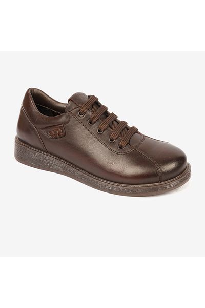 Greyder Pantofi confort maro din piele naturală de damă 4K2FA34011