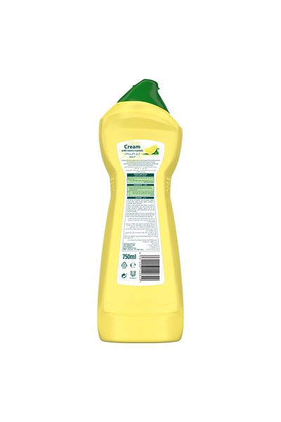 Jif Cream Cleaner, Lemon, eliminates grease, burnt food & limescale stains, 750ml