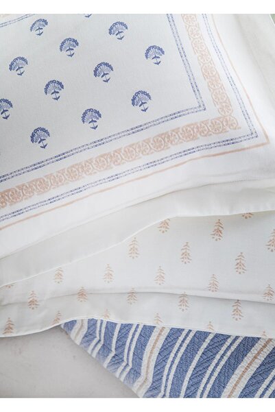Apricitas HOME Tek Kişilik Florantine Blue Timeless Yatak Örtüsü Nevresim Prime Set