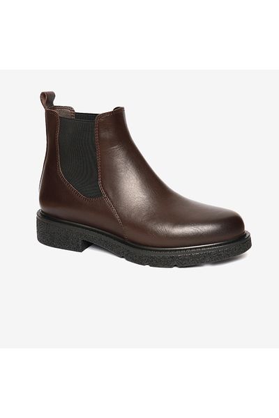 Greyder Women's Brown Genuine Leather Chelsea Boots 4K2Fb33901