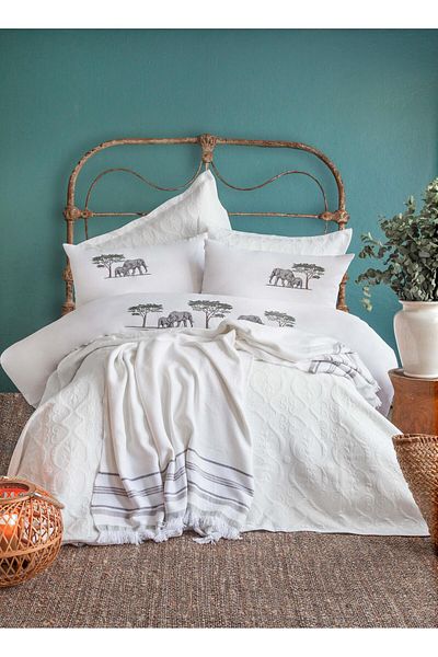 Apricitas HOME Double Tımeless Prime Set Aleph White - Midbed