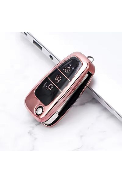 emii auto spare parts Pink Switchblade Focus 2 3 Mk2 Mk3 Mondeo Kuga Ranger Key Case Cover
