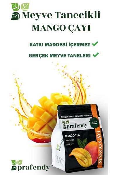prafendy Wholesale Mango Tea - Real Fruit Grain, 1 kg X 6 Pcs