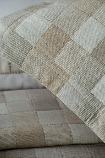 Apricitas HOME Double Piazza Beige Timeless Bedspread Duvet Cover Prime Set