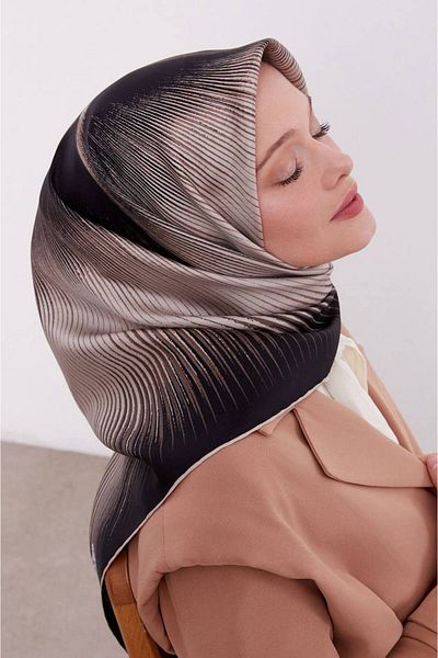 Levidor Μαύρο μαντήλι βιζόν Twill Silk