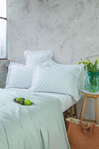 Apricitas HOME مجموعة بيكيه مزدوجة من الخيزران باللون الزيتوني - مجموعة بيكيه