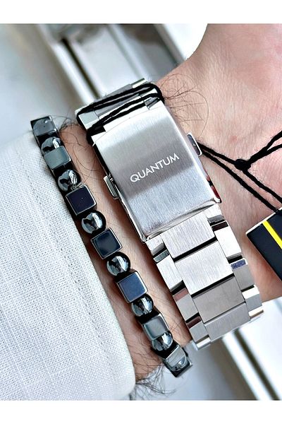 Quantum Pwg1119.380 Steel Band Men's Wrist Watch
