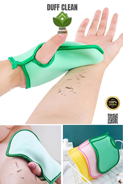 DUFF CLEAN Ele Geçmeli Ölü Deri Sökücü Vücut Kesesi Yumuşak Kir Sökücü Lif Ba...