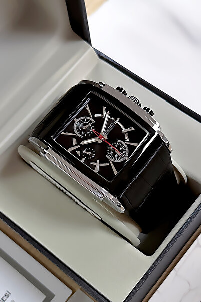 Homies Multifunction Siyah Erkek Kol Saati 3 Atm Su Geçirmez Deri Kordon Hediye Bileklik Hme2043c2