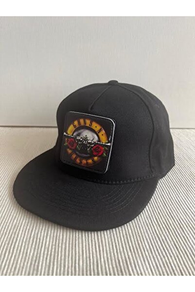 HatClub Exclusive Pălărie hip hop neagră pentru bărbați cu logo Guns N' Roses...
