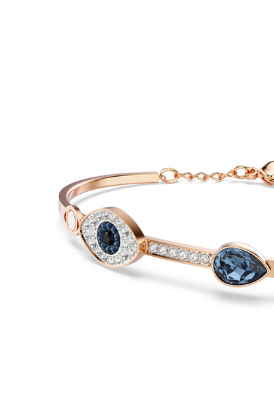 Swarovski Symbolica Bileklik, Nazarlık, Mavi, Karışık metal yüzey