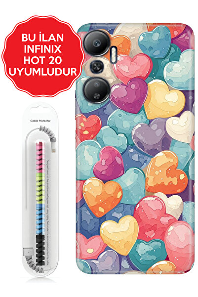 Cekuonline Infinix Hot 8 9 10 11S 12 20 30i 40 40i  Uyumlu   Pro Play Kılıf C...