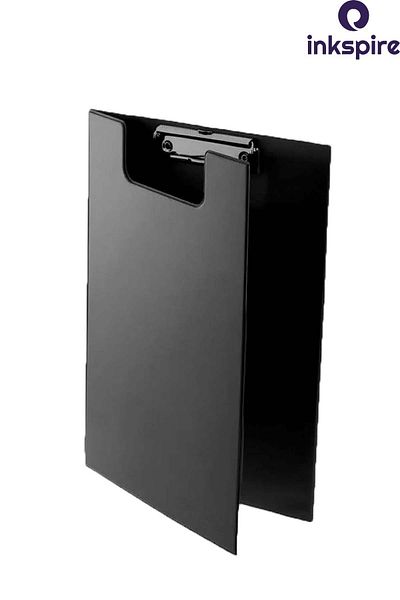 inkspire A4 Pvc Clamshell Secretariat - 1Pc Document Holder, Overhead Clamp File Memo Pad Writing Desk, Office Desk