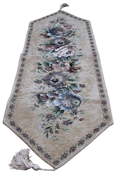 Believe Tapiserie decorativă țesută jacquard Kınay 30*100 maro lapte