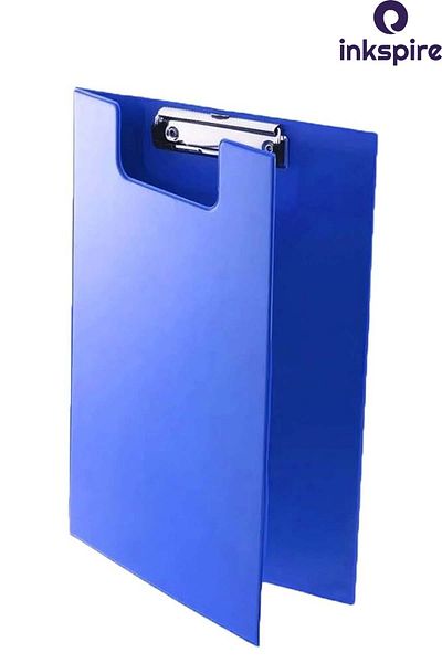 inkspire A4 Pvc Clamshell Secretary - 1 قطعة حامل مستندات، مشبك علوي لملف مذكرة الوسادة، مكتب مكتب
