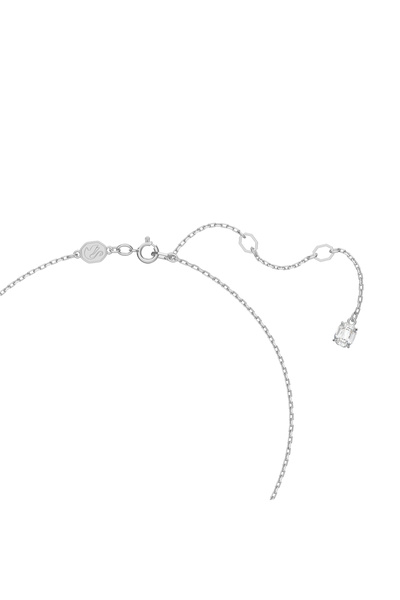 Swarovski Stilla Set, Yuvarlak kesim, Beyaz, Rodyum kaplama