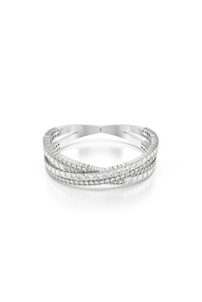 Swarovski Hyperbola Kelepçe, Infinity, Beyaz, Rodyum kaplama