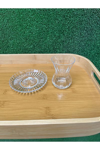 Paşabahçe Crystallin Series Hand Manufacture Balsam Tea Set (Set of 6)