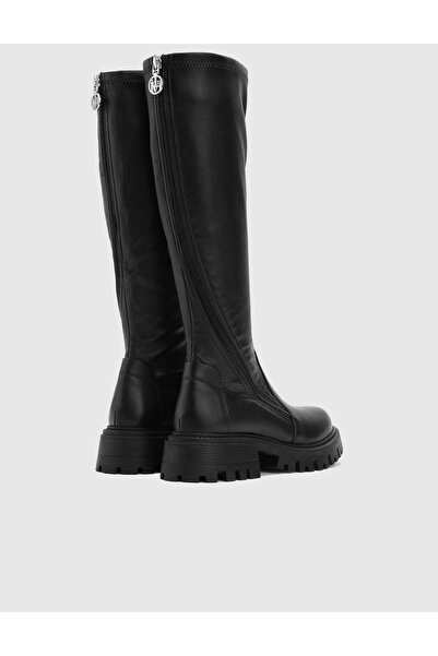İLVİ Soraya Hakiki Deri Kadın Siyah Çizme