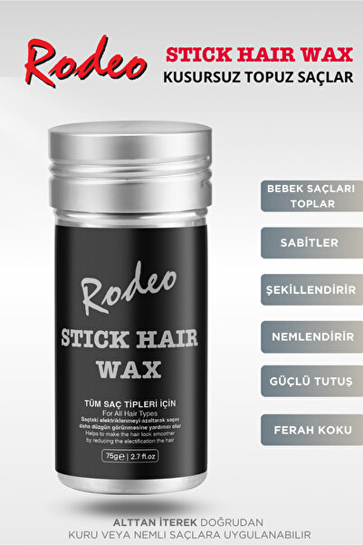 RODEO Hair Stick Wax 75 Gr , Saç sabitleyici ve Şekillendirici