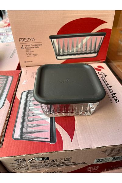 Paşabahçe Freesia Gray Covered 4-Piece Bowl Set 225Cc Original. Boxed