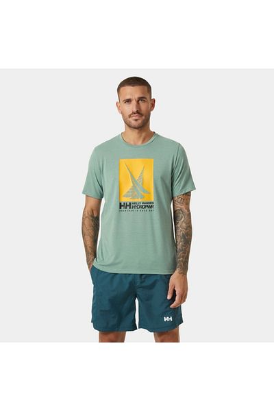 Helly Hansen HP Race Sailing Men's Green T-Shirt - HHA.34419.HHA489