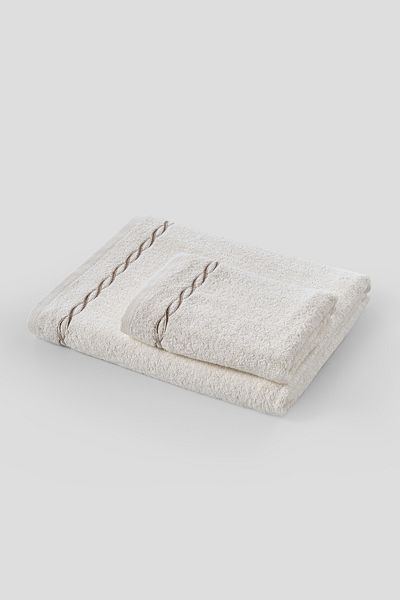 Doqu Home Helena Bath Towel Set - Ecru