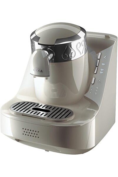 Arzum OKKA OK002 TÜRK KAHVESİ MAKİNESİ, Beyaz-Krom