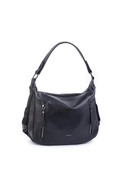 Nas Bag Γυναικεία τσάντα ώμου και χιαστί πολλαπλών τμημάτων (33x25 cm) Black ...