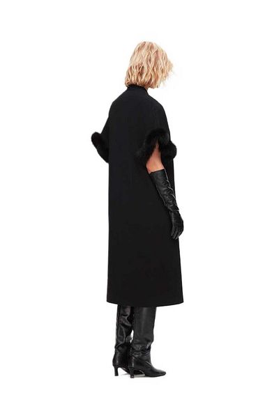 MISS DALIDA T25K-1007 Model Black Detailed Vest