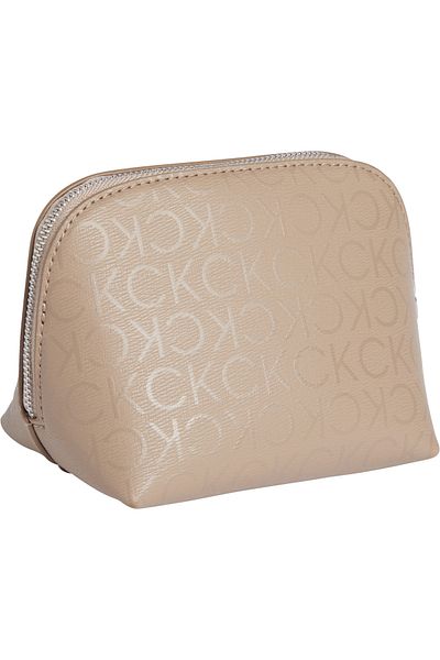 Calvin Klein Monogram Printed Cosmetic Pouch
