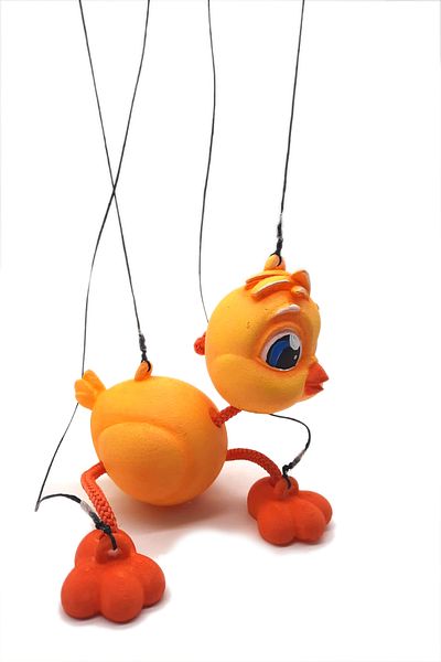 Uçaneller Kuklaevi Chick Drawstring Chick Puppet