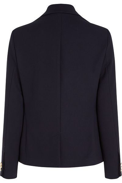 Tommy Hilfiger Gold Button Pique Double Breasted Blazer