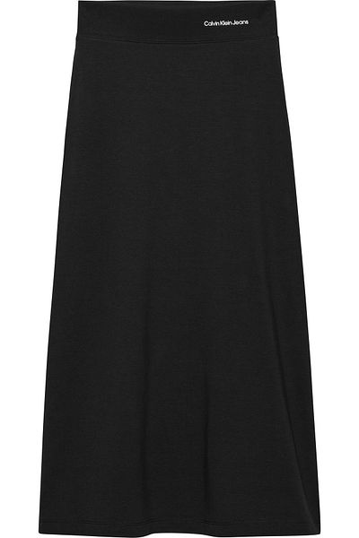 Calvin Klein Logo Waistband Midi Skirt