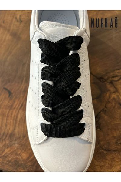 NURBAĞ DOKUMA MCQUEEN 120 CM BLACK YASSI SNEAKERS LACE-UP WIDTH 1,3 CM 1 PAIR