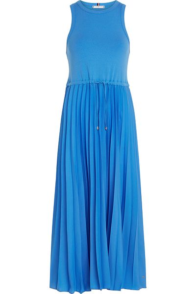 Tommy Hilfiger Pleated Sleeveless Midi Dress