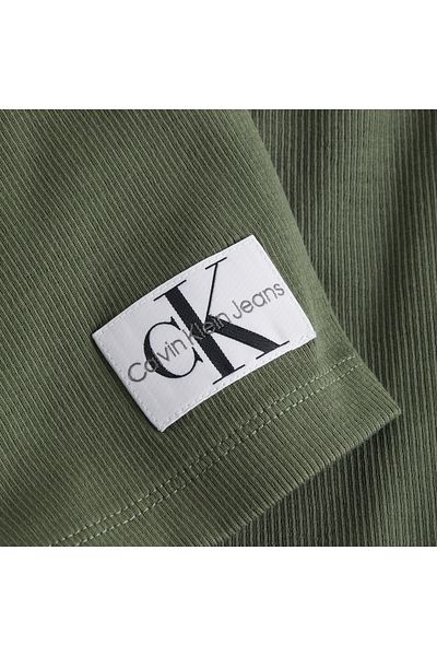 Calvin Klein Logo Detail V-Neck Top
