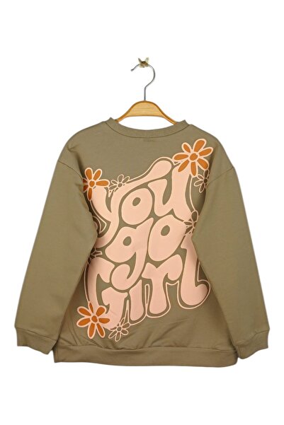 Via Girls Girl's Crew Neck Back Printed Pocket Tracksuit Set |   Children's Clothing for Ages 8-14