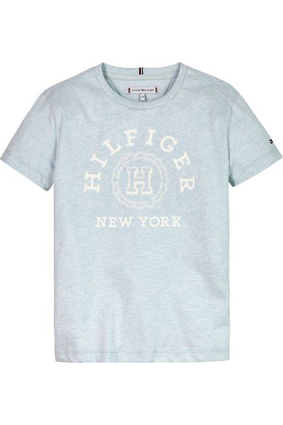 Tommy Hilfiger تي شيرت برقبة دائرية وشعار الجامعة