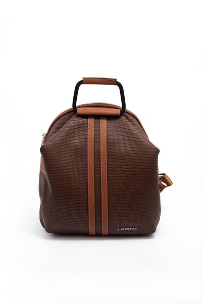 Silver Polo Γυναικείο σακίδιο πλάτης Brown - Tan SP771