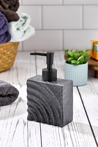 Cooker 300 ml Seramik Sıvı Sabunluk Siyah CKR3425