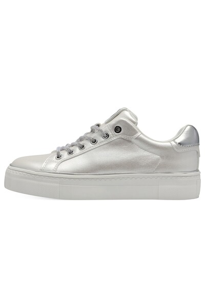 Tamaris Damen Low Sneaker Low Top 1-23751-44 Weiß 101 White Pearl Kunstleder