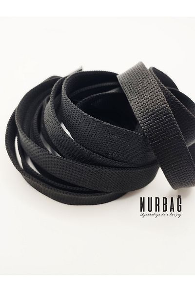 NURBAĞ DOKUMA MCQUEEN 140 CM BLACK YASSI SNEAKERS LACE-UP WIDTH 1,3 CM 1 PAIR