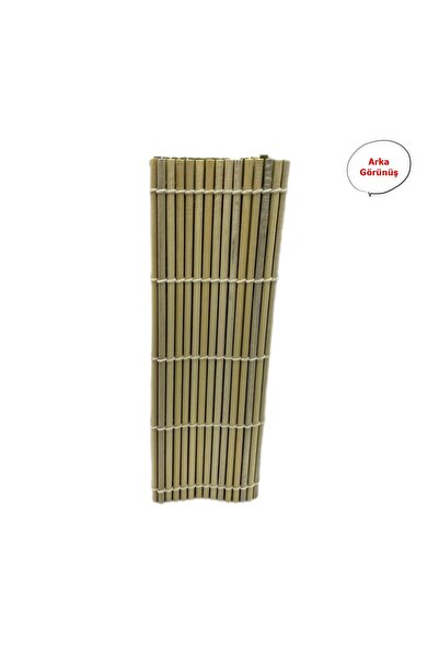 Genel Markalar M0029B Yeşil Bambu Sushi Mat Sushi Sarma Hasırı 24 Cm