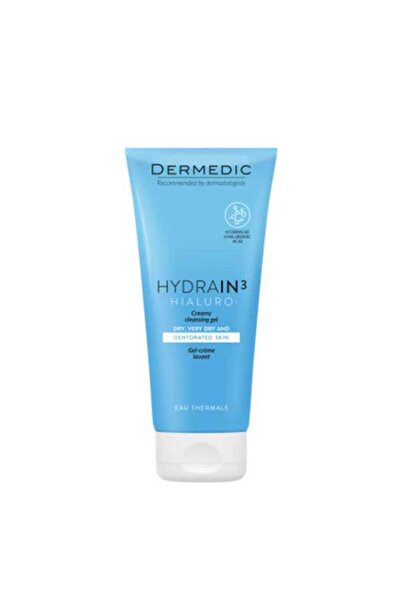 DERMEDIC جل التنظيف الكريمي هيدراين 3 هيالورو، 200 مل