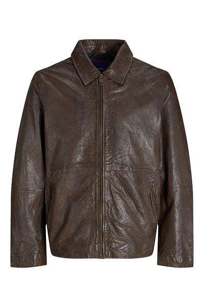 Jack & Jones Lederjacke Lederjacke