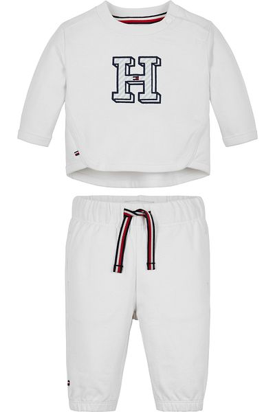 Tommy Hilfiger Ithaca Stripe Logo Sweatshirt And Joggers Set