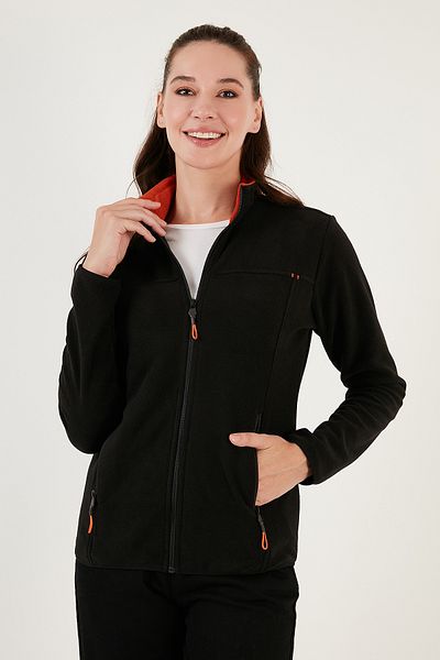 Lela Stand γιακά με φερμουάρ Fleece Ζακέτα Γυναικεία Fleece 5907002